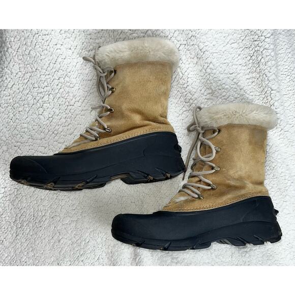 Sorel Women's SnowBird Fur Boots - size 11 - Picture 2 of 12